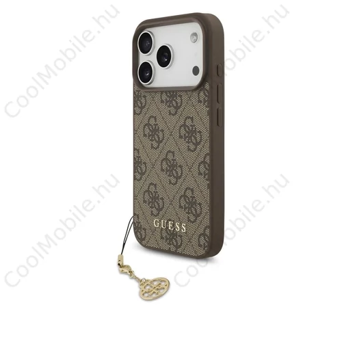 A fordítás eredménye: 
Guess 4G Charm tok iPhone 17 Pro készülékhez Tone on Tone barna