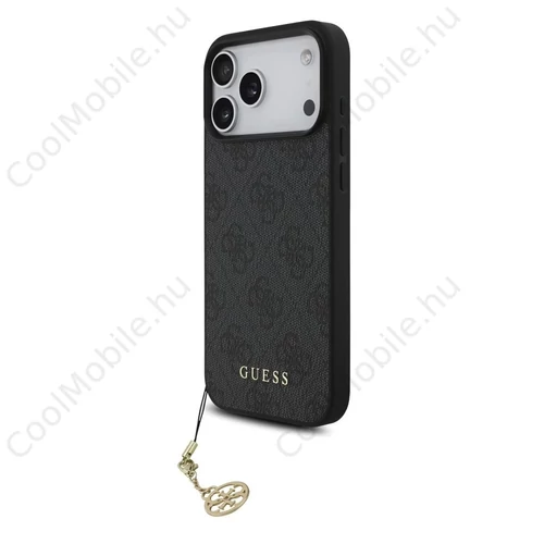 Guess 4G Charm tok iPhone 17 Pro Max készülékhez Tone on Tone szürke