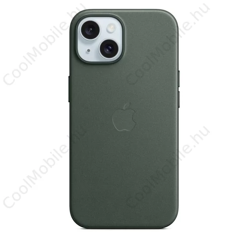 MT3J3ZM/A Apple FineWoven tok MagSafe-val az iPhone 15 készülékhez örökzöld