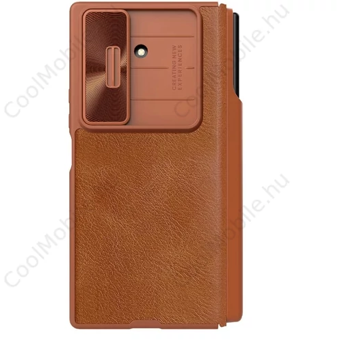 Nillkin Qin Book PRO Pen Slot tok Samsung Galaxy Z Fold 7 készülékhez barna