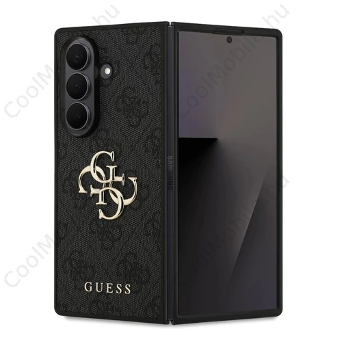 Guess PU 4G Metal Logo tok Samsung Galaxy Z Fold 7 készülékhez szürke