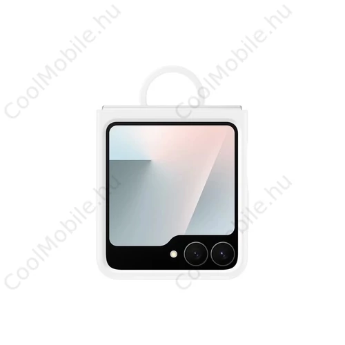 EF-PF741TWE Samsung szilikon tok gyűrűvel Galaxy Z Flip 6/7 FE készülékhez fehér