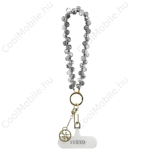 Guess Univerzális csuklópánt Crystals 4G Charm fekete