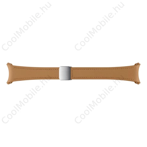 ET-SHR93SDE Samsung Galaxy Watch 6/6 Classic készülékhez D-Buckle bőrszíj (Vegan) S/M kamel