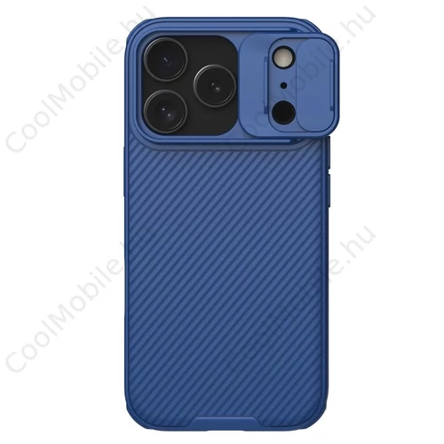 Nillkin CamShield PRO tok Apple iPhone 17 Pro készülékhez kék