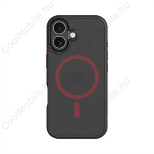 Tactical MagForce Hyperstealth 2.0 tok iPhone 17 készülékhez fekete/piros