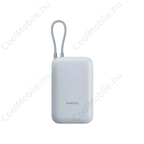 Xiaomi Töltőbank 22.5W 10000mAh integrált USB-C kábel jégkék