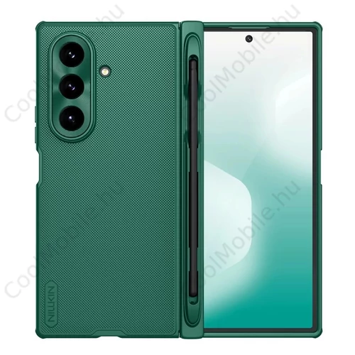 Nillkin Super Frosted FOLD Magnetic Pen Slot hátsó tok Samsung Galaxy Z Fold 7 készülékhez sötét zöld
