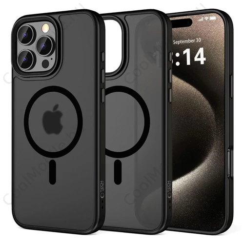  Tech-Protect MAGMAT MAGSAFE tok matt fekete Apple iPhone 16 Pro Max készülékhez