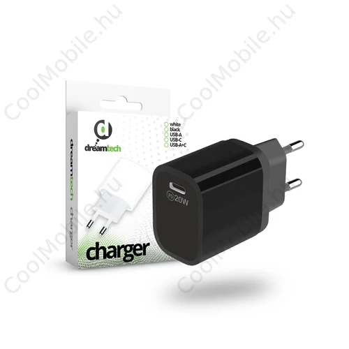 Dreamtech Charger Black 20W (QC3.0) Type C