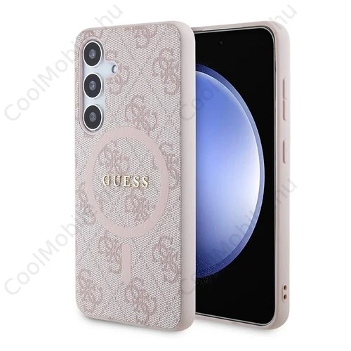 Guess MagSafe tok rózsaszín GUHMS24SG4GFRP Samsung Galaxy S24 készülékhez