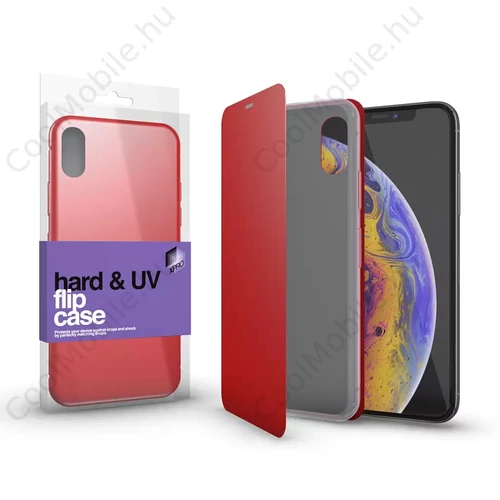 Xprotector XPRO™ Hard Flip tok piros  Apple iPhone Xr készülékhez