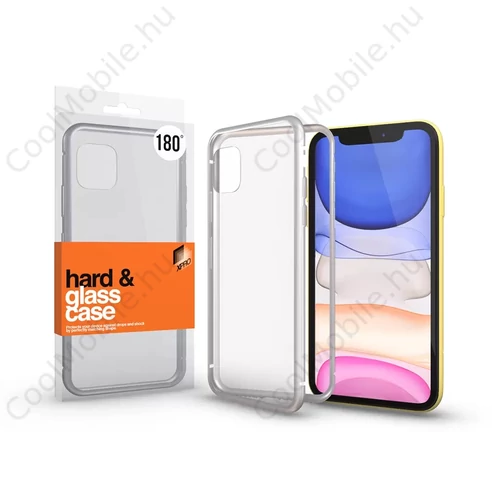 Xprotector Magnetic tok (180°) Átlátszó. Ezüst kerettel Apple iPhone 11 készülékhez