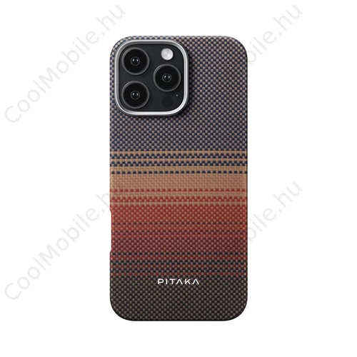 Pitaka Tactile Woven tok SUNSET Apple iPhone 16 Pro Max készülékhez - MagSafe rögzítéssel (KI1601SUM)