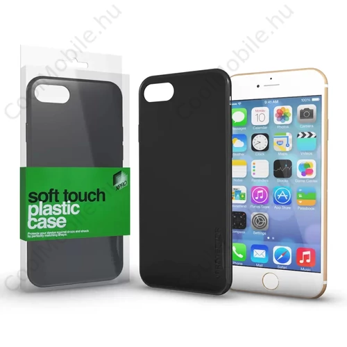 Xprotector Plasztik tok Soft-touch felülettel fekete Apple iPhone 7 Plus / 8 Plus készülékhez