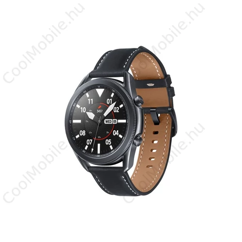 Xprotector XPRO™ Samsung Galaxy Watch 3 41mm / Watch 4 40mm / Watch 4 42mm / Watch 4 44mm / Watch 4 46mm bőr szíj fekete, fekete varrással 20mm