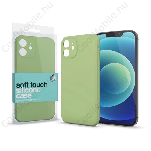 Xprotector XPRO™ Soft Touch szilikon tok Slim világoszöld Apple iPhone 14 Pro Max készülékhez