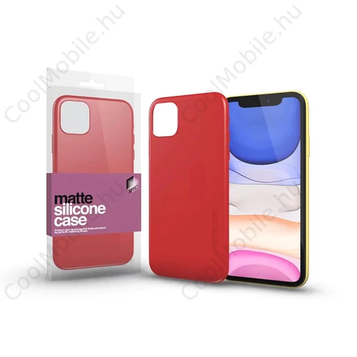 Xprotector XPRO Szilikon matte tok ultravékony korallpiros Apple iPhone 11 készülékhez