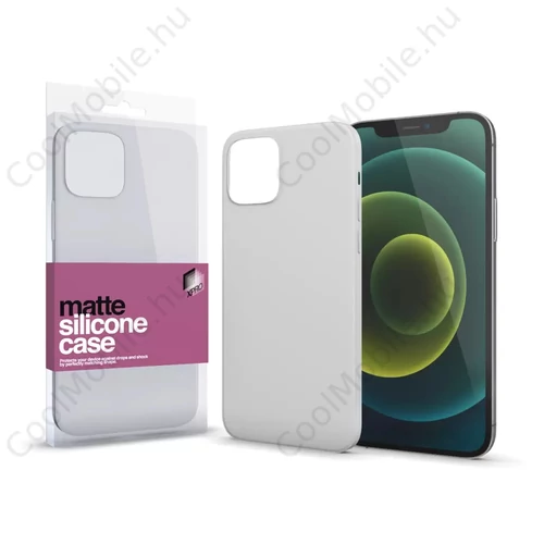 Xprotector XPRO™ Szilikon matte tok ultravékony opál fehér Apple iPhone 13 Pro Max készülékhez
