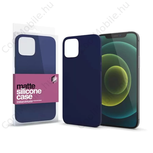 Xprotector XPRO™ Szilikon matte tok ultravékony sötétsötétkék Apple iPhone 13 Pro készülékhez