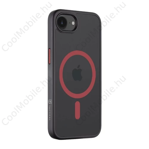 Tactical Hyperstealth 2.0 fekete/piros tok Apple iPhone 16e készülékhez