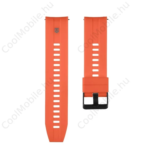 Tactical Quick Release Narancs szilikon univerzális óraszíj 22mm Samsung / Huawei / Honor / Garmin / Amazfit készülékekhez
