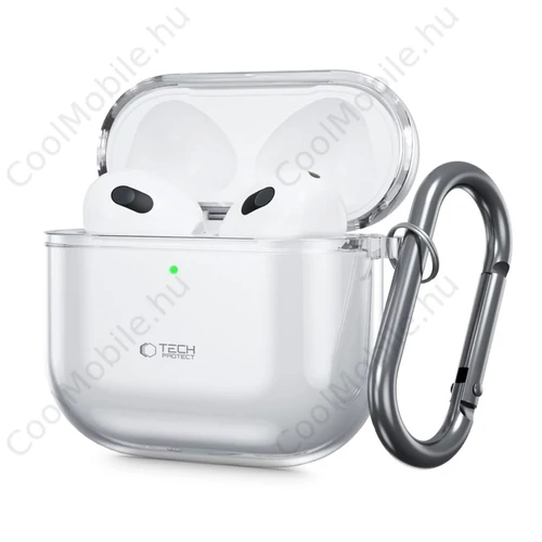 Tech-Protect FlexAir tok Apple AirPods 4 készülékhez Átlátszó