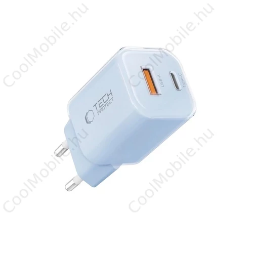 Tech-Protect NCM33W Hálózati Töltő adapter PD 33W / QC3.0 kék