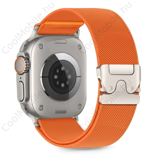 Tech-Protect NYLON CLASP óraszíj narancs, Apple Watch 42mm (S1-S3) / 44mm / 45mm / 46mm / 49mm készülékhez