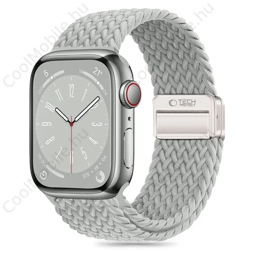 Tech-Protect NYLONMAG óraszíj szürke, Apple Watch 38mm / 40mm / 41mm / 42mm (S10) készülékhez