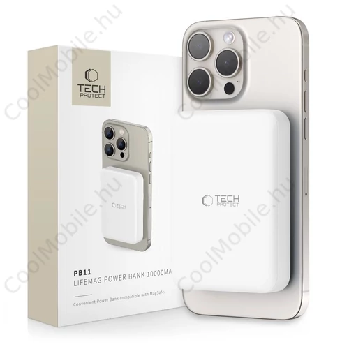 Tech-Protect PB11 Magsafe powerbank 10000mAh fehér