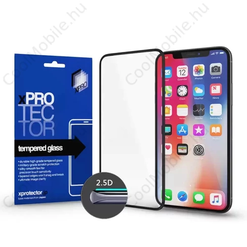 Xprotector XPRO™ Tempered Glass Full 2.5D fekete 0.33 kijelzővédő üveg / üvegfólia Samsung Galaxy A53 5G készülékhez