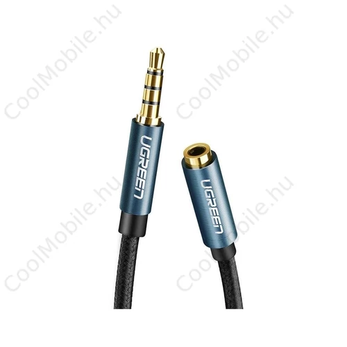 UGREEN AV118 3,5mm-es jack audio hosszabbító kábel 1,5m kék-fekete (40674)