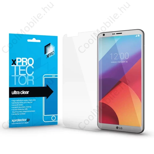 Xprotector XPRO Ultra Clear kijelzővédő fólia LG G6 készülékhez