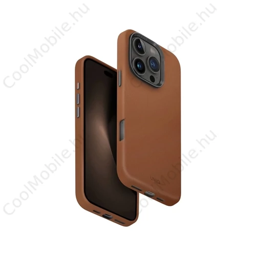 UNIQ Hybrid MagClick Charging Lyden tok Apple Iphone 16 Pro készülékhez - caramel