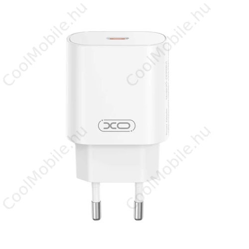 XO CE25 Hálózati töltő PD 3A 25W 1x USB-C fehér