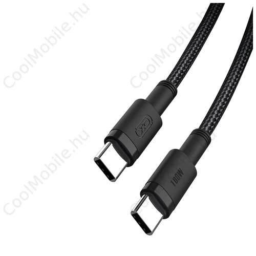 XO kábel NB-Q199 PD USB-C - USB-C 1,5m 100W Fekete