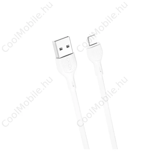 XO NB200 kábel USB-A / Lightning 1M 2.1A Fehér