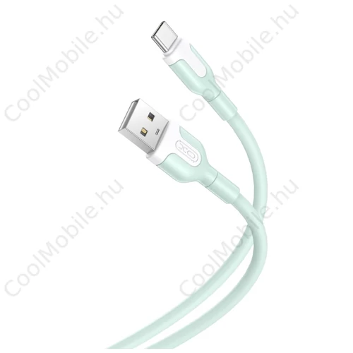 XO NB212 kábel USB / USB-C 1M 2.1A zöld