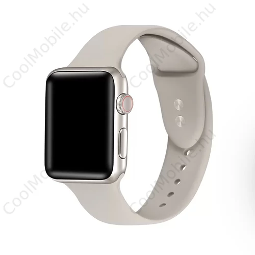 Xprotector XPRO™ Apple Watch szilikon sport szíj Ezüst Apple Watch 38mm / 40mm / 41mm / 42mm (S10) készülékhez