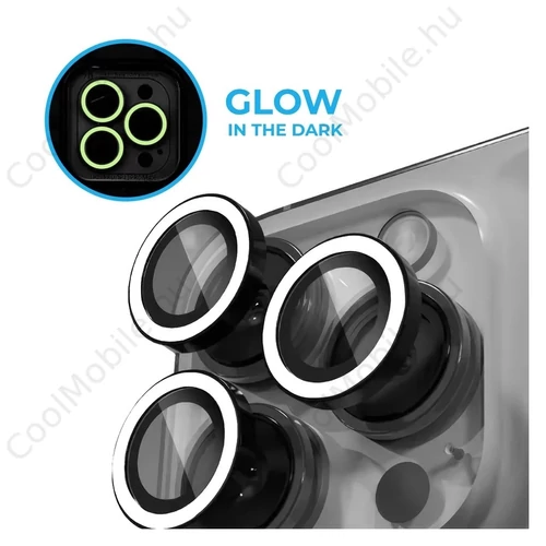 Xprotector XPRO™ Luminous Prémium Kameravédő Üveg Apple iPhone 16 / Apple iPhone 16 Plus készülékhez - Fehér