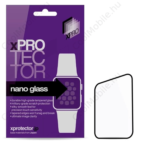 Xprotector XPRO™ Nano Glass kijelzővédő fekete kerettel Apple Watch Ultra 3 49mm készülékhez