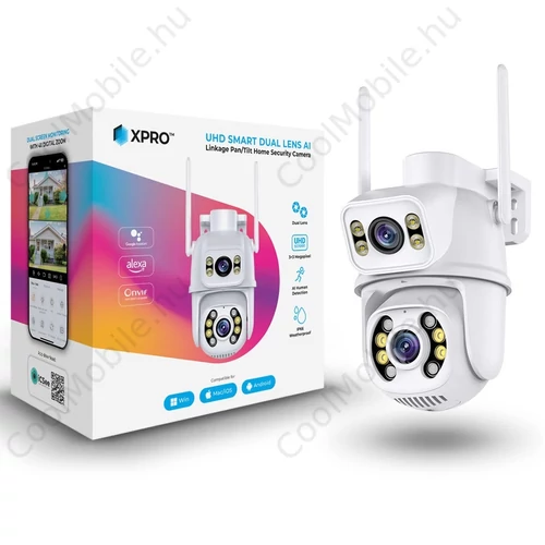 Xprotector XPRO™ 2 Lencsés Okos IP kamera - FEHÉR