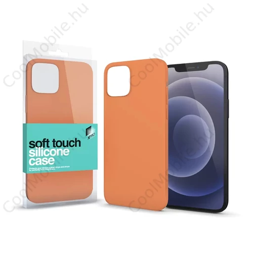 Xprotector XPRO™ Soft Touch szilikon tok narancs Apple iPhone 15 készülékhez