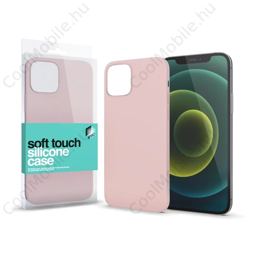 Xprotector XPRO™ Soft Touch szilikon tok Slim púder pink Apple iPhone 16e készülékhez