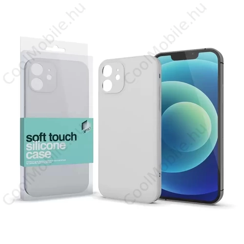 Xprotector XPRO™ Soft Touch szilikon tok Slim törtfehér Apple iPhone 15 készülékhez