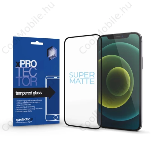 Xprotector XPRO™ SuperMatte Tempered Glass Full 3D 0.33 kijelzővédő üveg / üvegfólia Apple iPhone 16 Pro / iPhone 17 készülékhez