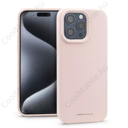 Apple iPhone 15 Pro Max szilikon hátlap - Roar Cloud Skin - pink