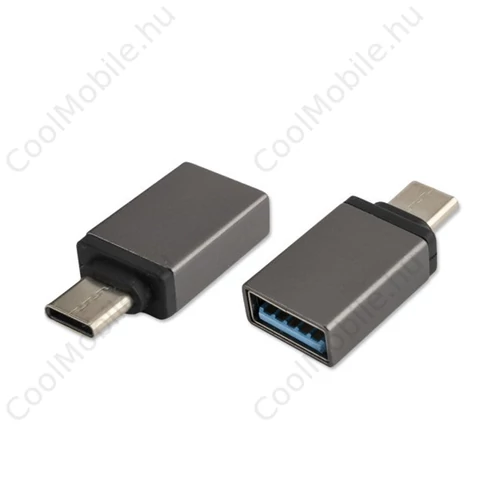 4smarts Passive Type-C - USB 3.0 adapter, szürke