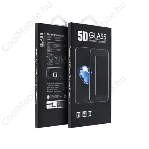 Motorola G13 / G23 / G53 5D Full Glue tempered glass kijelzővédő üvegfólia, fekete